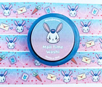 Image 1 of Mail Time Rabbit Washi Tape