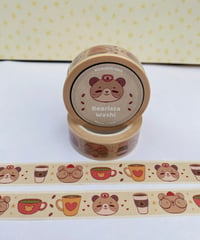 Image 2 of Coffee Bear Washi Tape