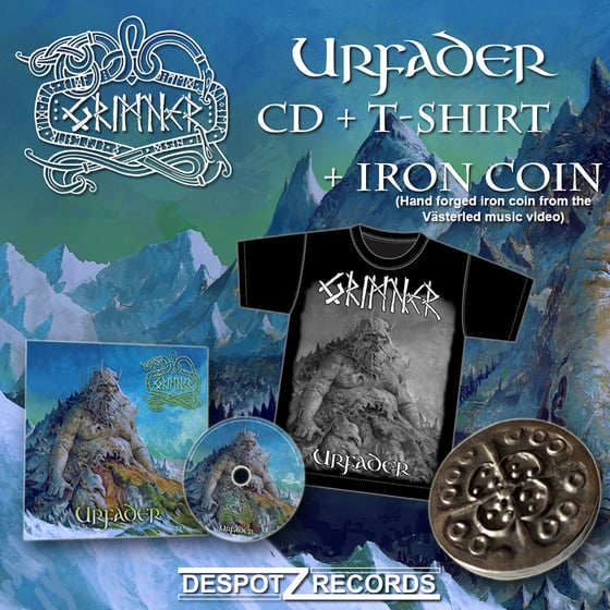 Image of PRE-ORDER: Grimner - Urfader (CD, T-shirt, Iron Coin)