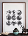 Drawings 001 - 003 - Nine Arrays in Black - [Totem Series]
