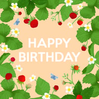 Image 2 of Strawberry Birthday Card