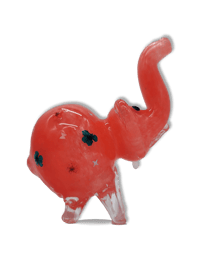 Image 2 of Large Pink Flower Elephant Glass Pipes