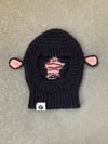 Black Lamb Balaclava with Pink Star (for Mayra)