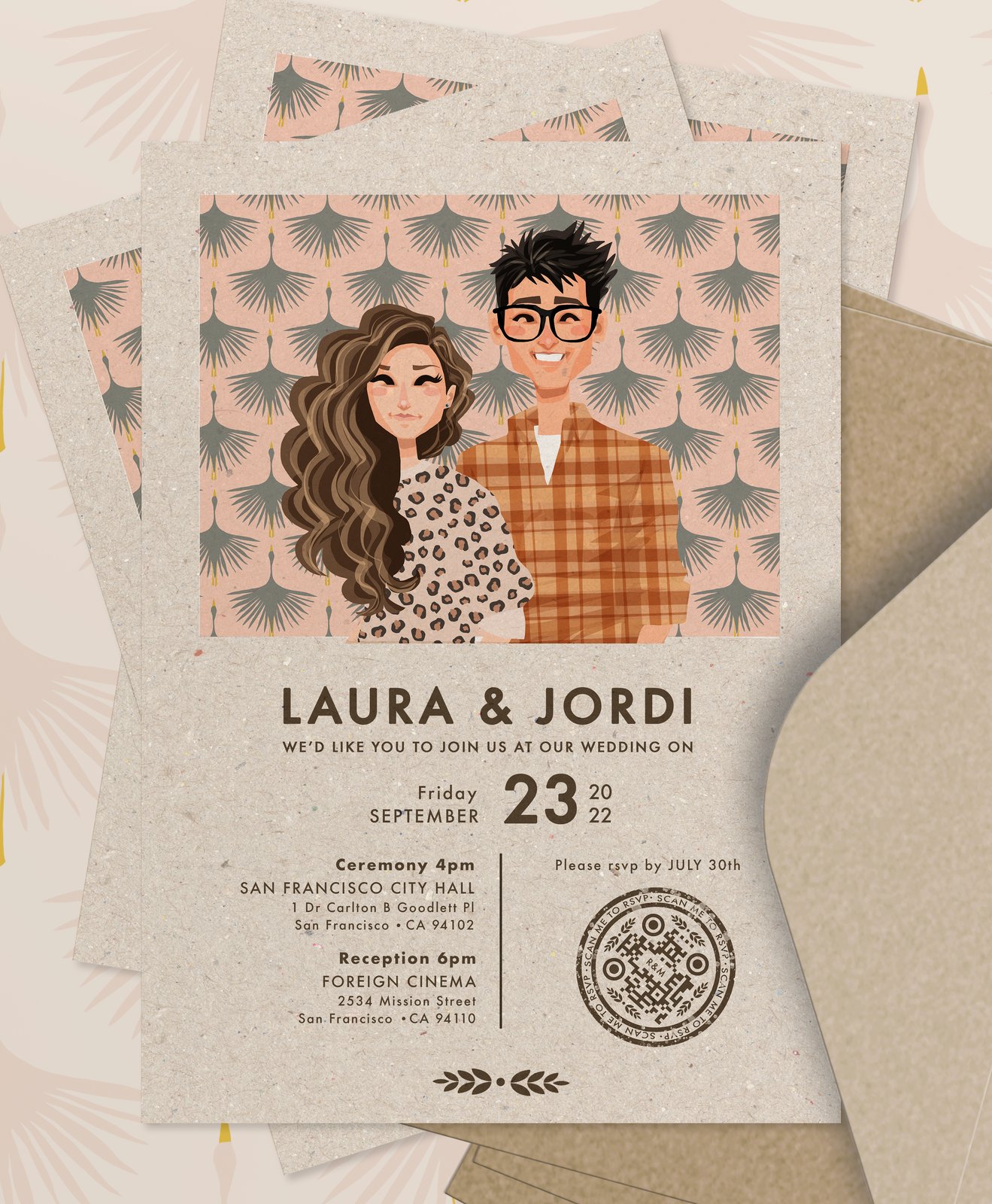 Cute wedding invites discount