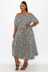 OFF SHOULDER - DRESS - PLUS SIZE