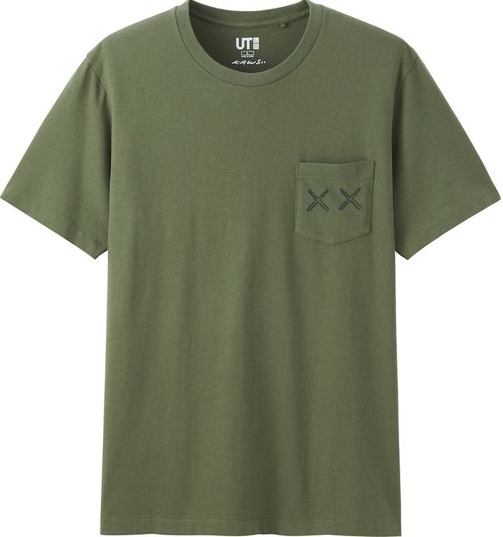 Image of Kaws x Uniqlo Double Sided Print & Pocket Tee “XX” SZ M (Asia Sizing)