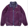 Vintage Patagonia Retro Pile Cardigan - Eggplant & Navy 