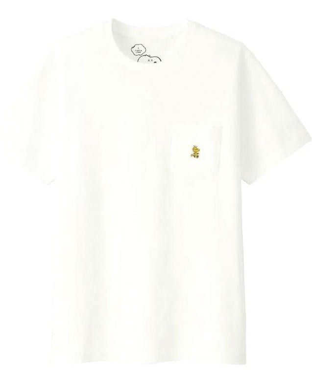 Image of Kaws x Uniqlo Peanuts "Woodstock" Pocket Tee Sz M (Asia Sizing)