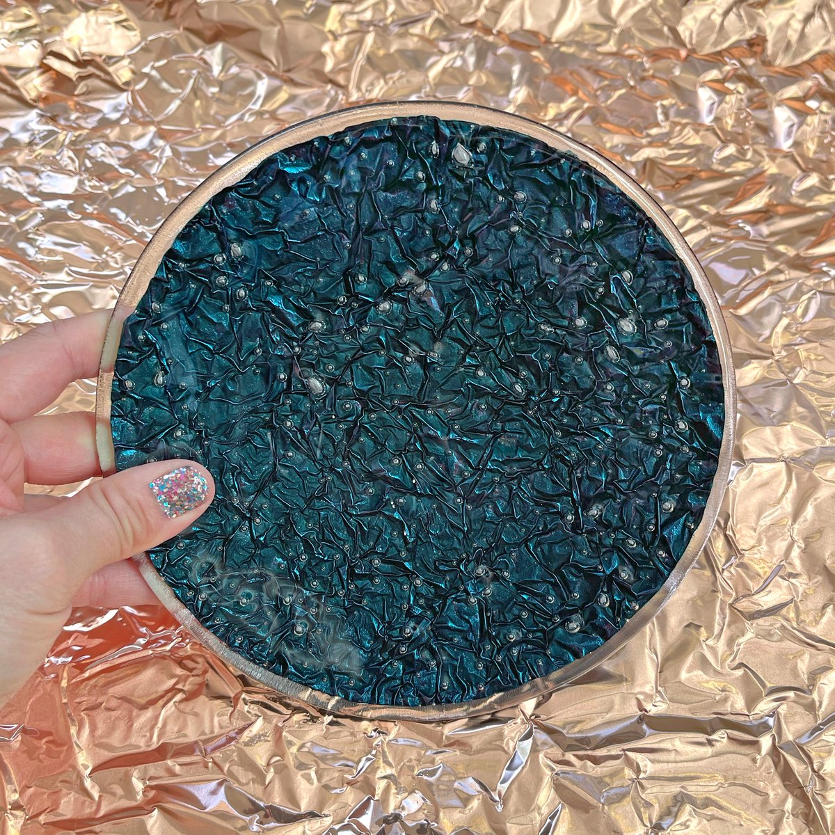 Image of Blue Foil Dish