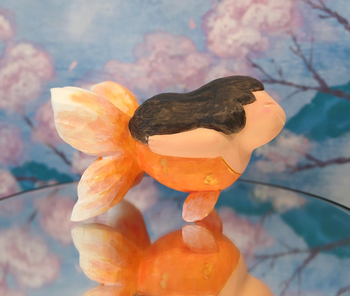 'Mergold- Shine' 1/1 Goldfish Mermaid Custom Figure | Dcon 2022