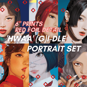 (G)I-DLE "HWAA" Foil Art Print Set