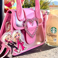 Image 4 of Cowgirl Barbie & Cowboy Ken 3 inch Glitter Epoxy Charm