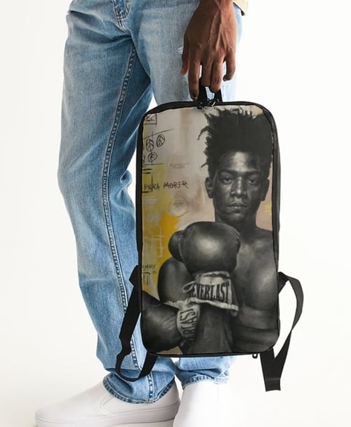 Image of BASQUIAT boxing print bag