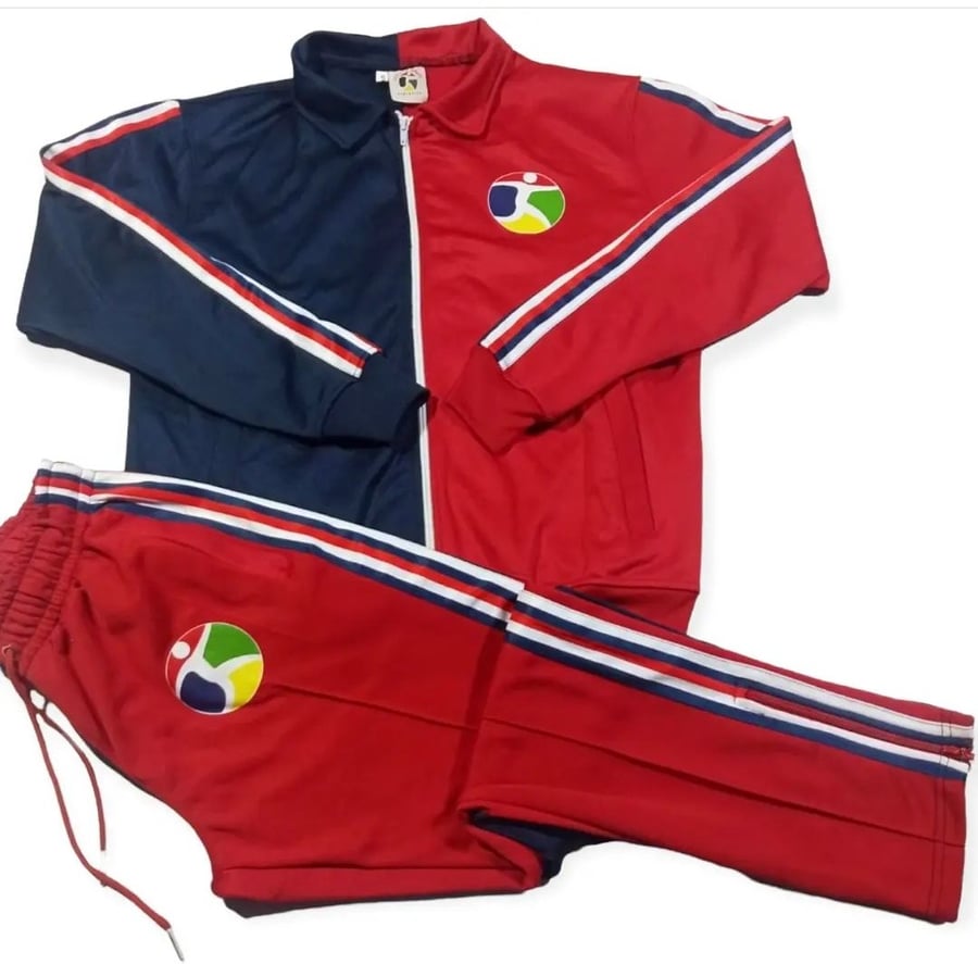 Image of HALF RED/NAVY TRACKSUIT 