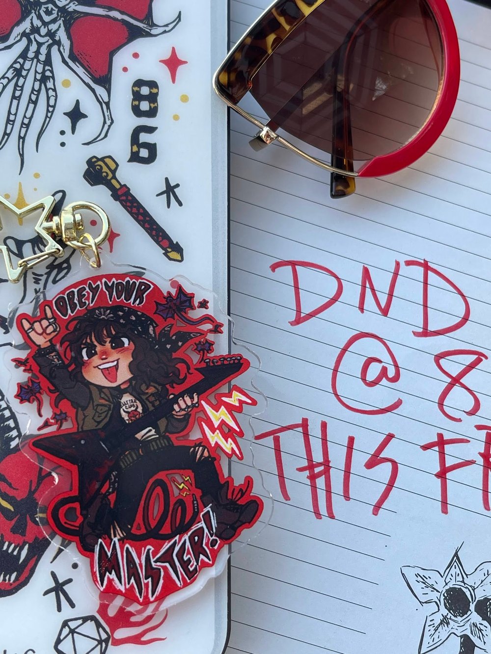 Eddie "Obey Your Master!" 3 inch Acrylic Charm