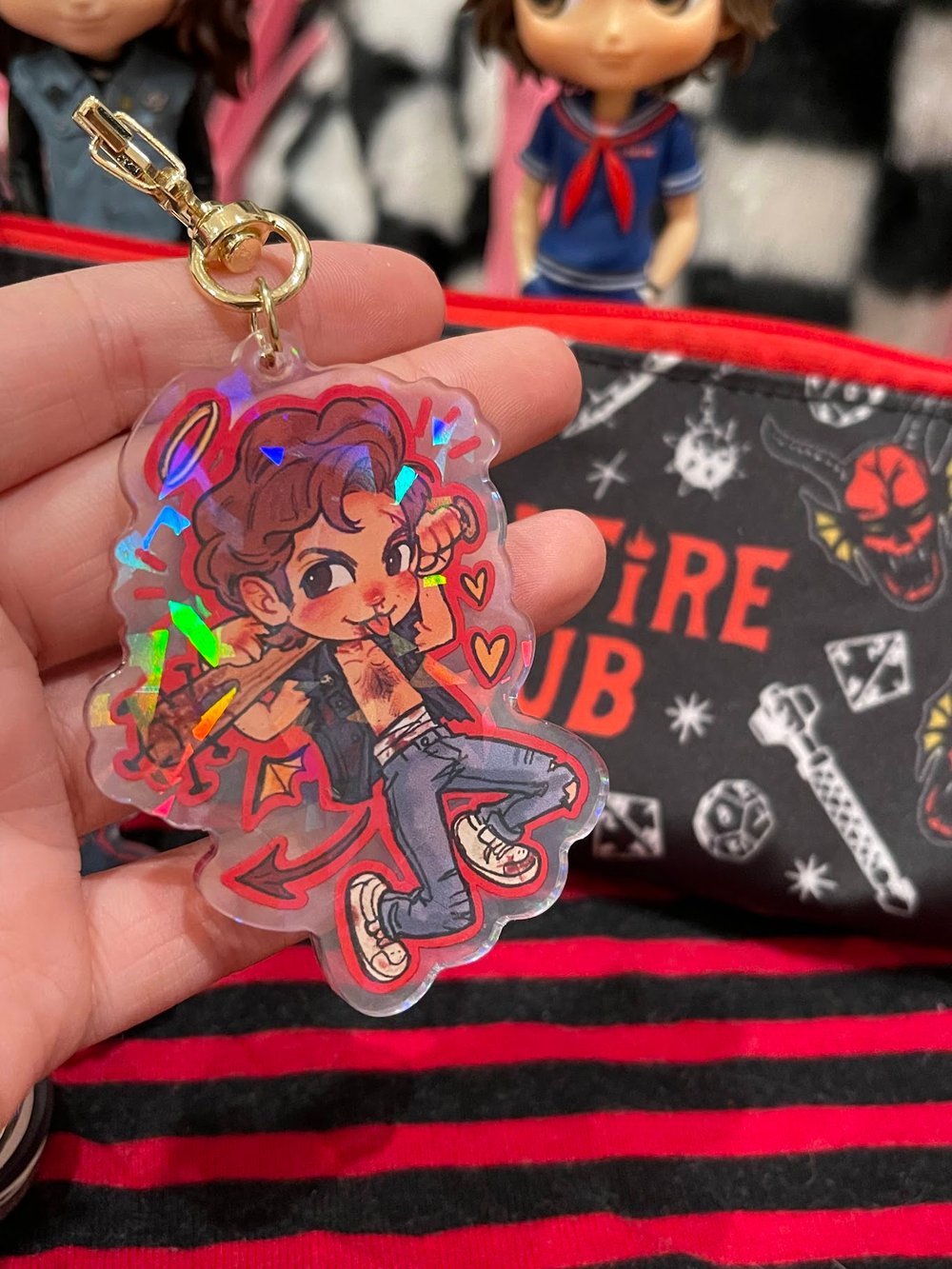 Eddie & Steve double sided Acrylic Charm