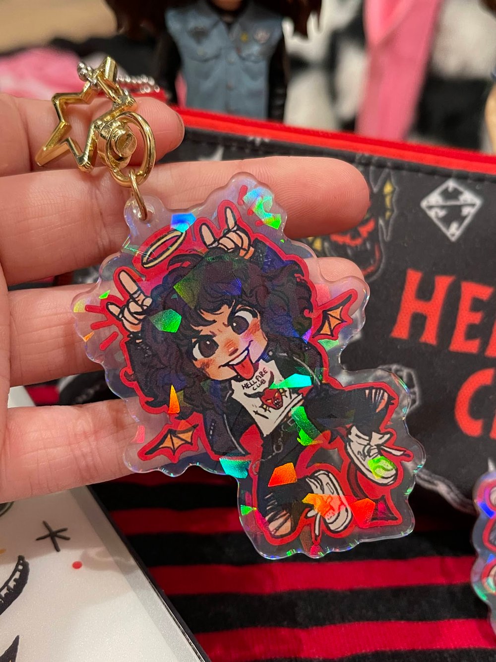 Eddie & Steve double sided Acrylic Charm