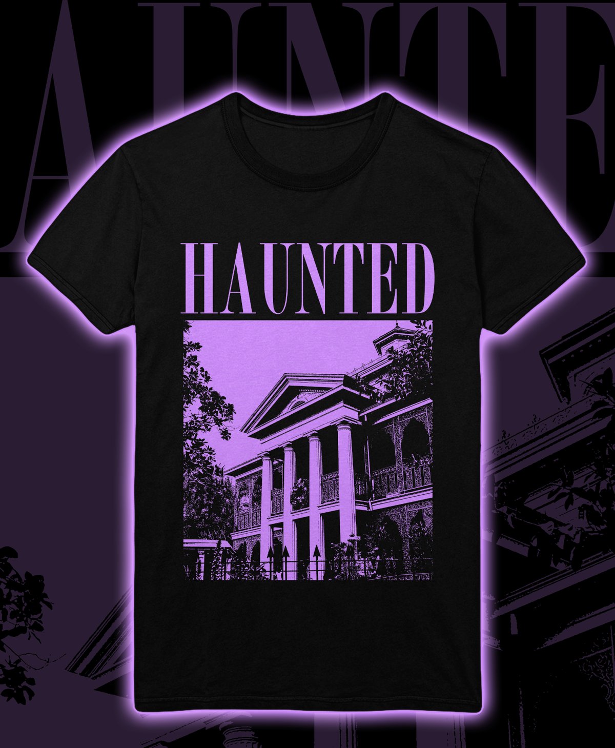 Image of HAUNTED PURPLE TEE (ONLY ONE MADE)