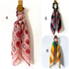 New styles added!-Vintage scarf scrunchies