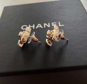 Image of Authentic CC Turnlock Gold Studs
