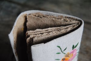 Nemo - Carnet papier de thé et broderie  vintage