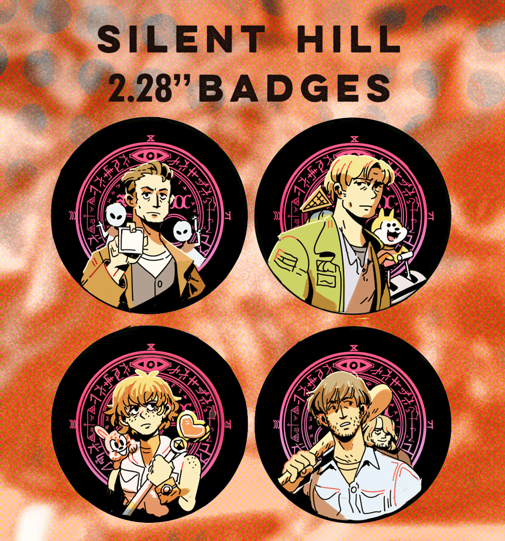 Silent Hill 58mm Badges