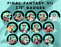 Image 3 of FFVII 58mm Badges