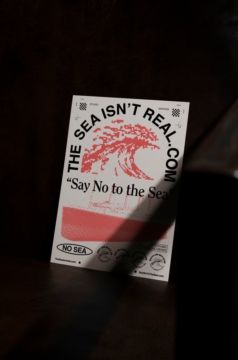 THE SEA ISN'T REAL PRINT