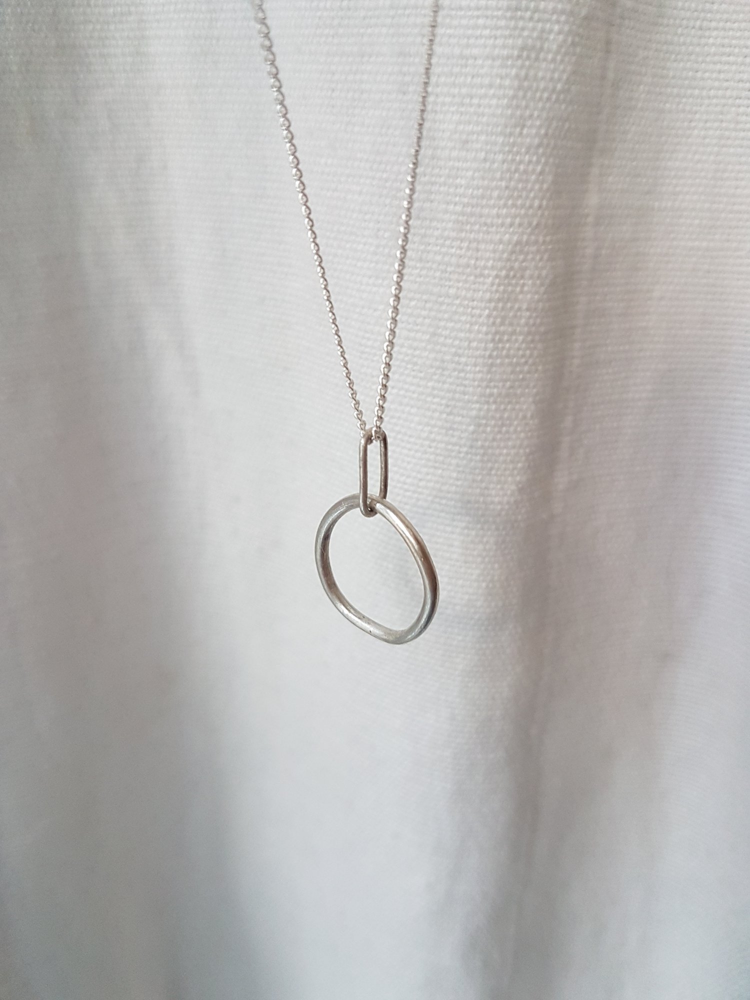 Image of Irregular Circle Necklace