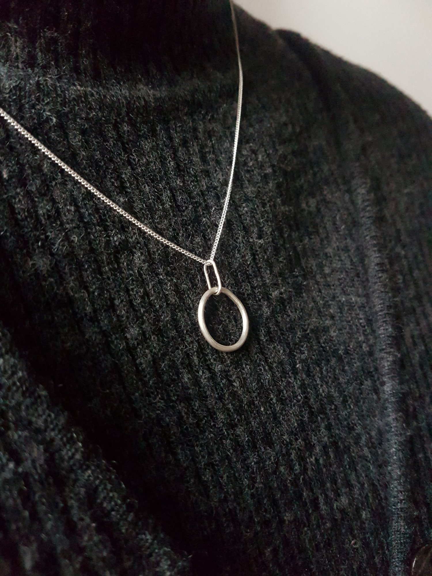 Image of Irregular Circle Necklace