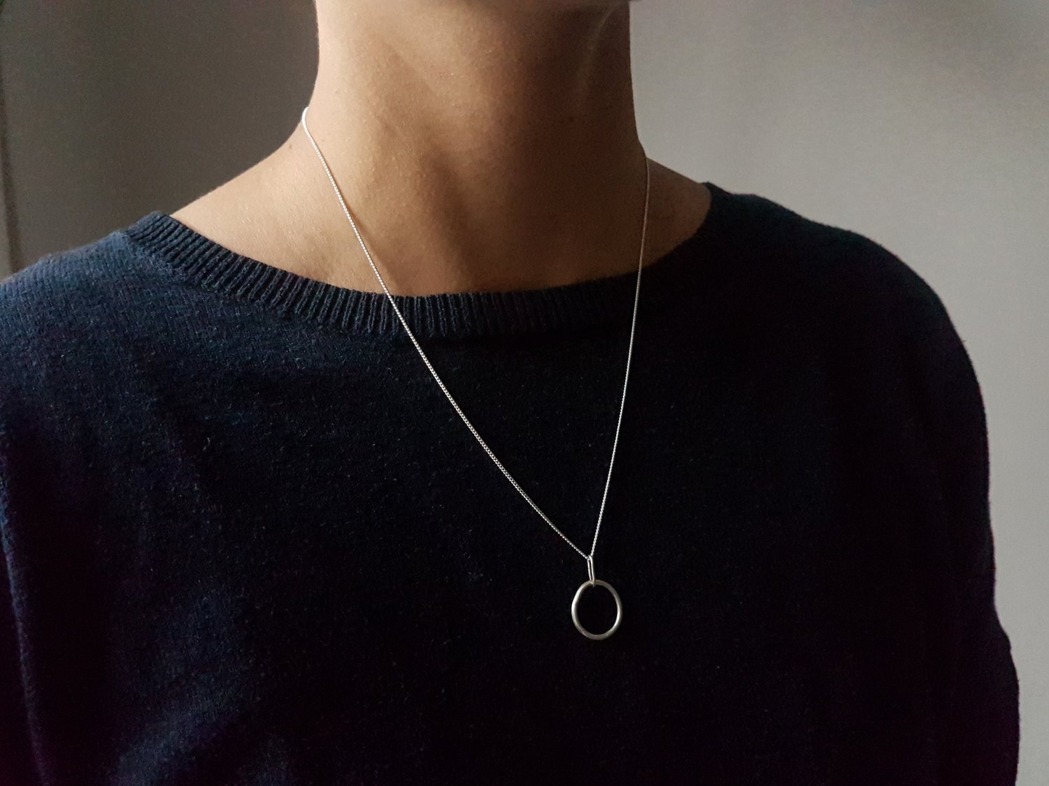 Image of Irregular Circle Necklace