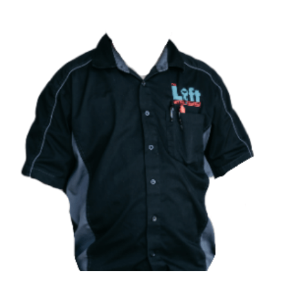 Men's Black Button-Up 