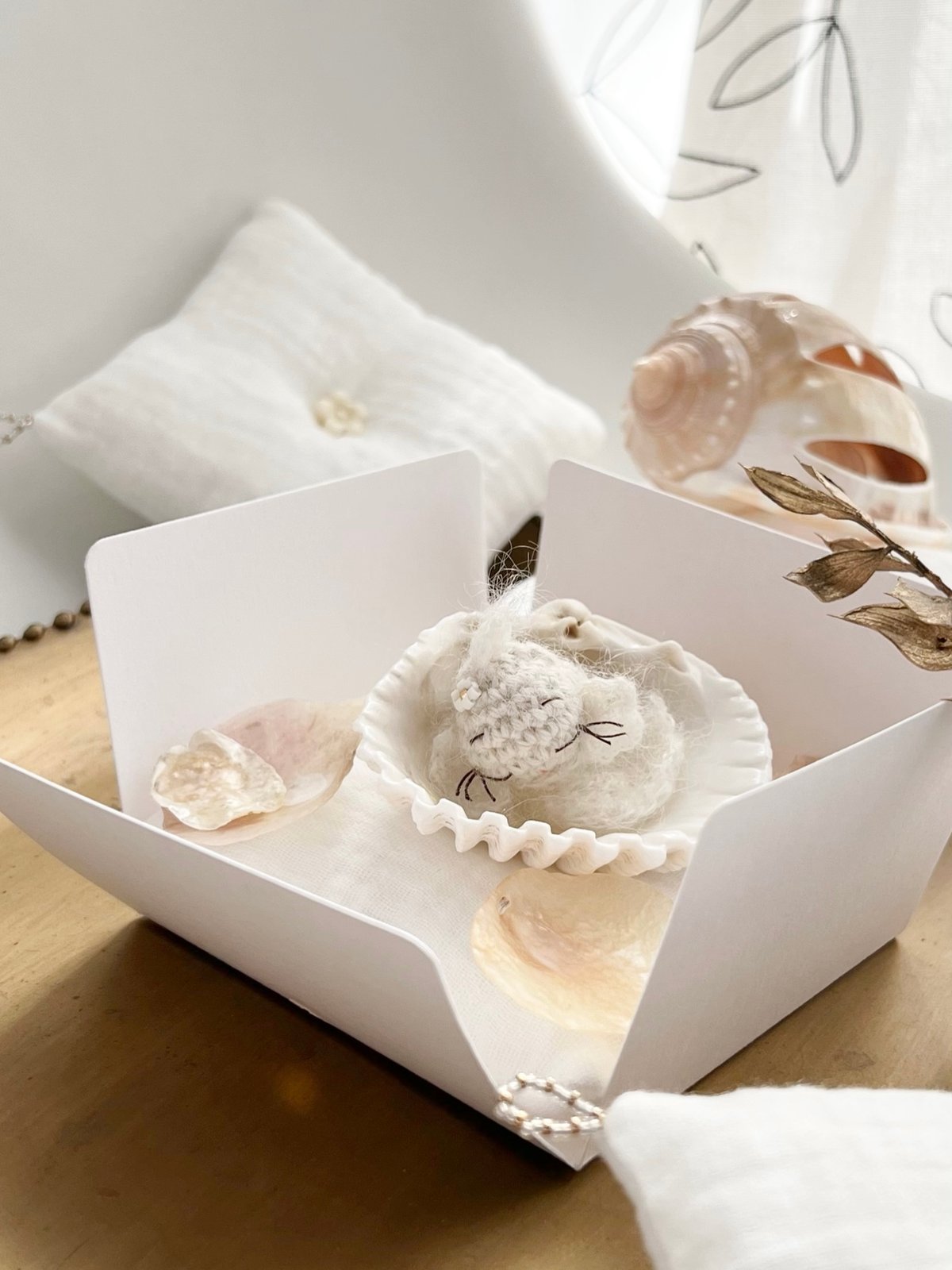 Image of Petite boîte "Sur la plage* douceurs et coquillages"