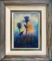 Image 2 of Milk Thistle | Oil Pastel Painting | 24x32 cm
