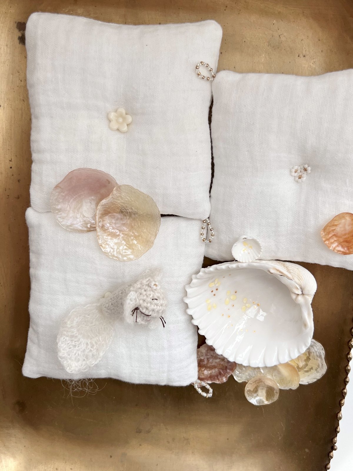 Image of Petite boîte "Sur la plage* douceurs et coquillages"