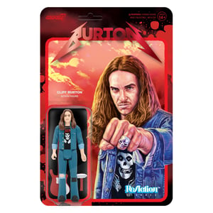 Cliff Burton Super7 ReAction Figure  (Cliff 'Em All Version)