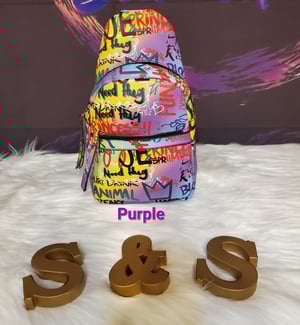 Image of S&S Multi Graffiti Sling Backpack