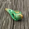 Fancy Bird Skull - Gold Jade