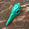 Fancy Bird Skull - Malachite