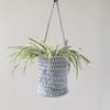 Earthy twist hanging basket