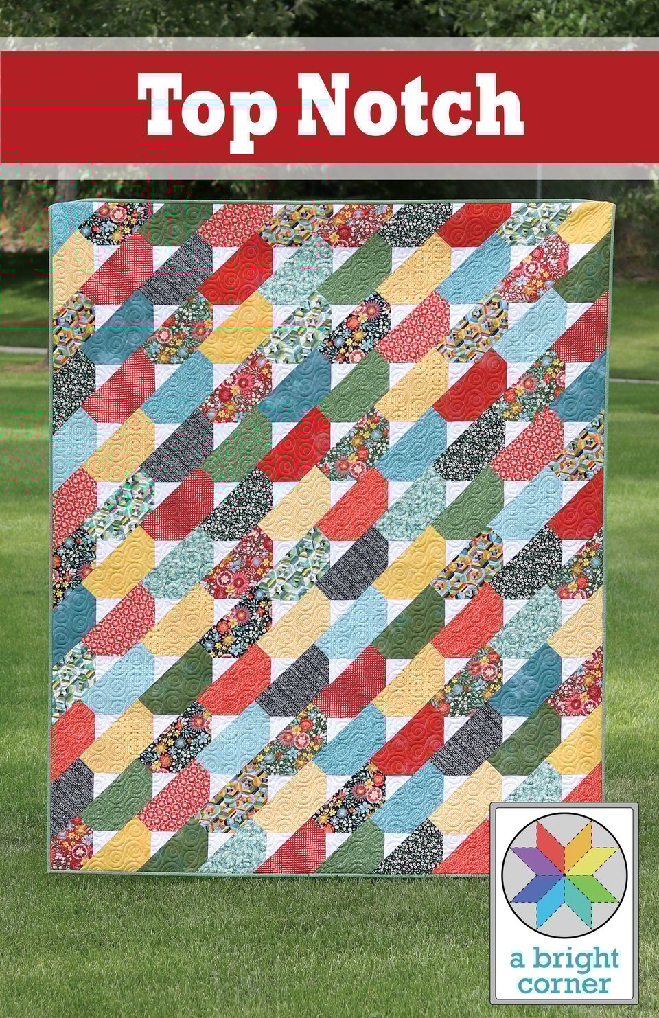 Split Stars Quilt Pattern - PAPER pattern | A Bright Corner