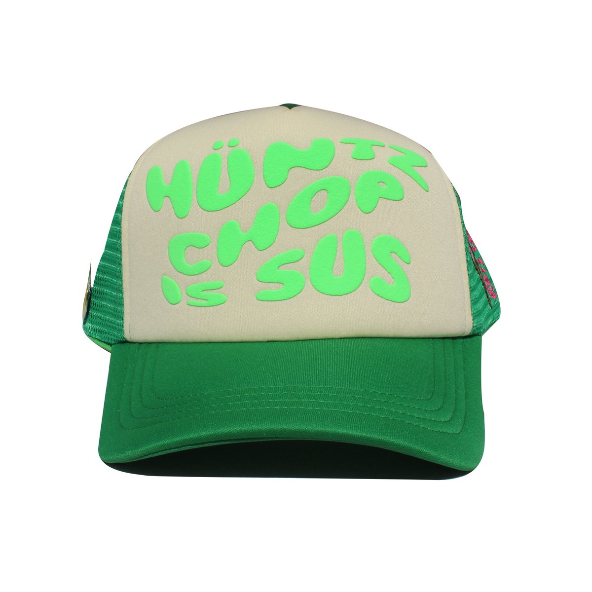 Image of Hüntz Chop Lime Trucker Hat