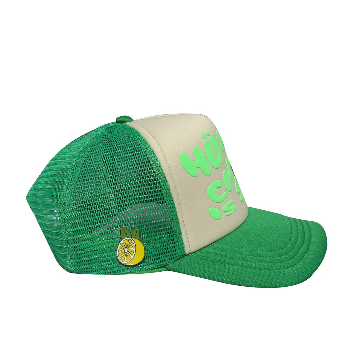 Image of Hüntz Chop Lime Trucker Hat