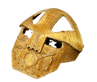 Image 1 of Bionicle Noble Kanohi Komau (FDM Plastic-printed, Copper Mask of Victory)