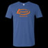 Lincoln Oval logo front / state logo back (Orange on Heather Royal Blue) Image 3