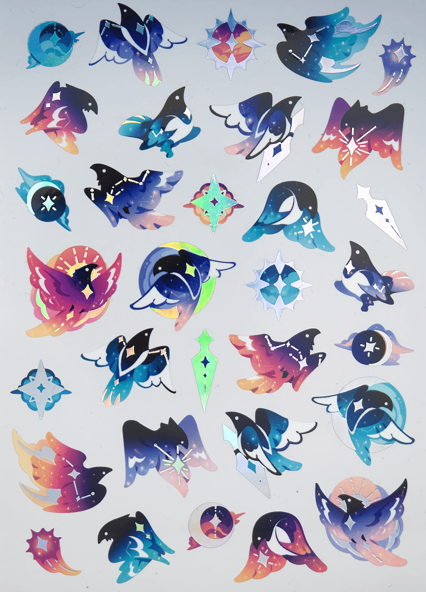 Celestial Envoys - A6 Sticker Sheet