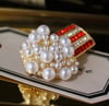 SassyMae’s Pearl Popcorn Brooch