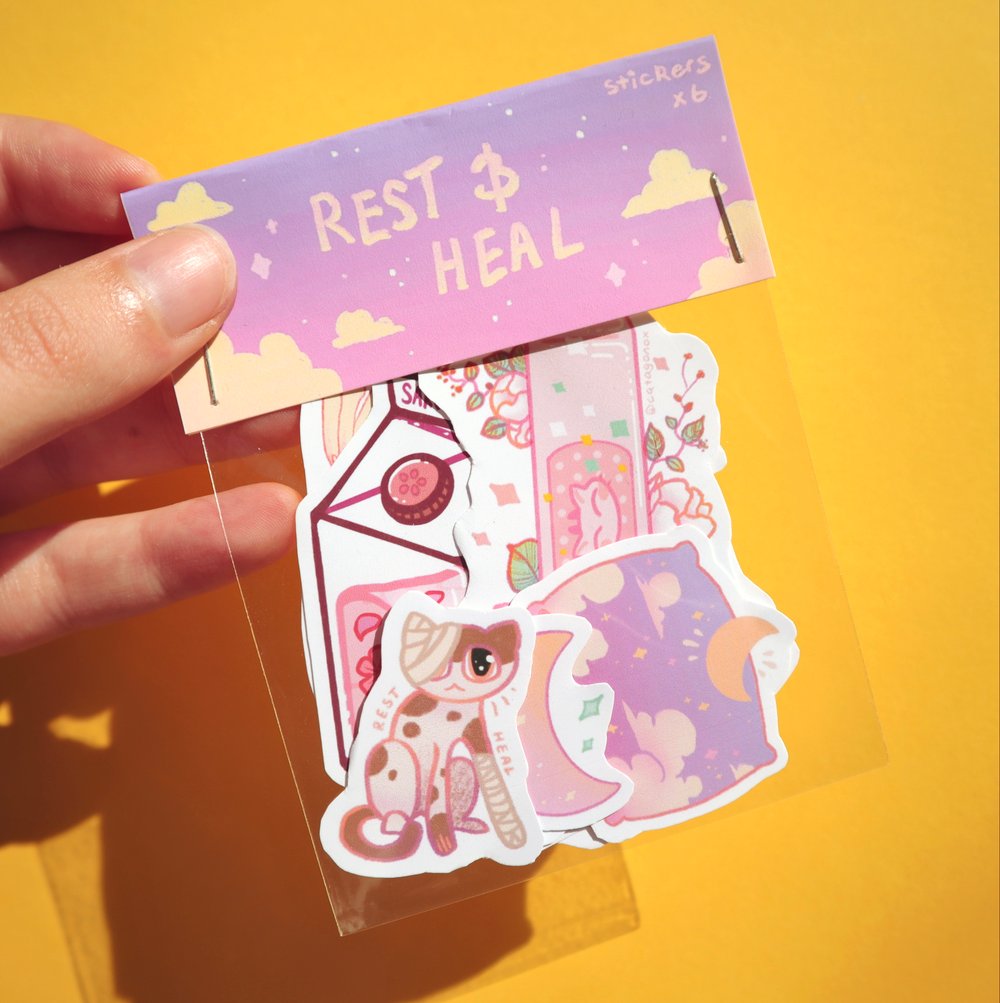 Image of Rest & Heal Sticker Pack
