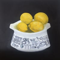 Image 2 of Lemons in folk bowl