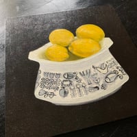 Image 1 of Lemons in folk bowl